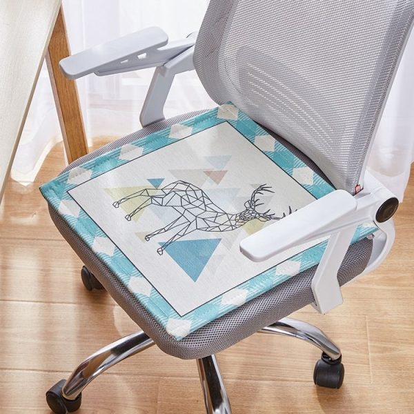 Summer Breathable Cushion Office Seat Pad, Size: 40 x 40cm (Antler C)