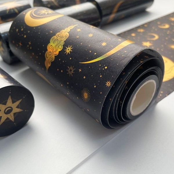 88988 Colorful Bronzing Washi Tape Starry Sky Hand Account Tape (Star Hot Silver 4) - Image 6