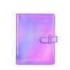 3-Inch 128-Piece PU Photo Album Laser Symphony Mini Digital Photo Storage (Illusion Purple)