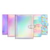 3-Inch 128-Piece PU Photo Album Laser Symphony Mini Digital Photo Storage (Illusion Purple) - Image 2