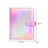 3-Inch 128-Piece PU Photo Album Laser Symphony Mini Digital Photo Storage (Illusion Purple) - Image 3