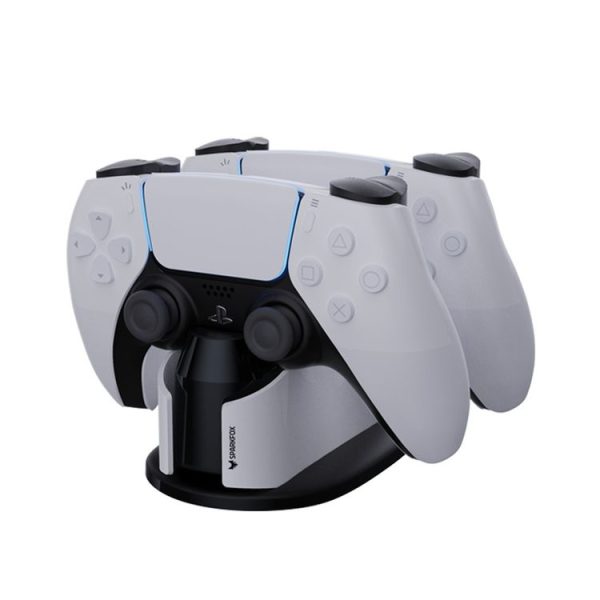 SPARKFOX W20P508 Dual Charger With Contacts Wireless Handle Charger For PS5, Style: Charger+Data Cable - Image 5