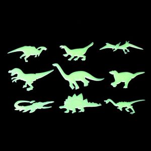 2 Sets Dinosaur Stereo Wall Sticker Fluorescent Sticker Bedroom Home Decor
