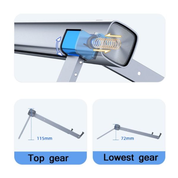 Laptop Desktop Heightening Bracket Portable Aluminum Alloy Portable Lifting Heat Dissipation Base (Silver Gray) - Image 3