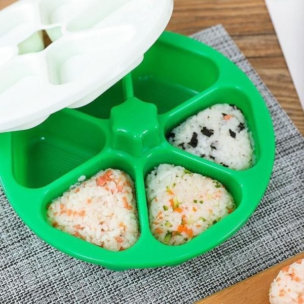 6 In 1 Sushi Triangle Rice Ball Bento Box Mould - Image 3