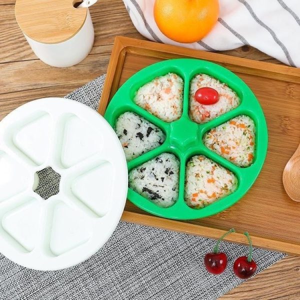 6 In 1 Sushi Triangle Rice Ball Bento Box Mould - Image 5
