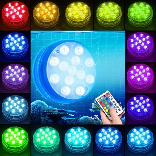 15 LEDs RF Remote Control Diving Light Magnetic Waterproof Pool Lamp, Spec: 1 PC + 1 RC (16 Colors) - Image 5
