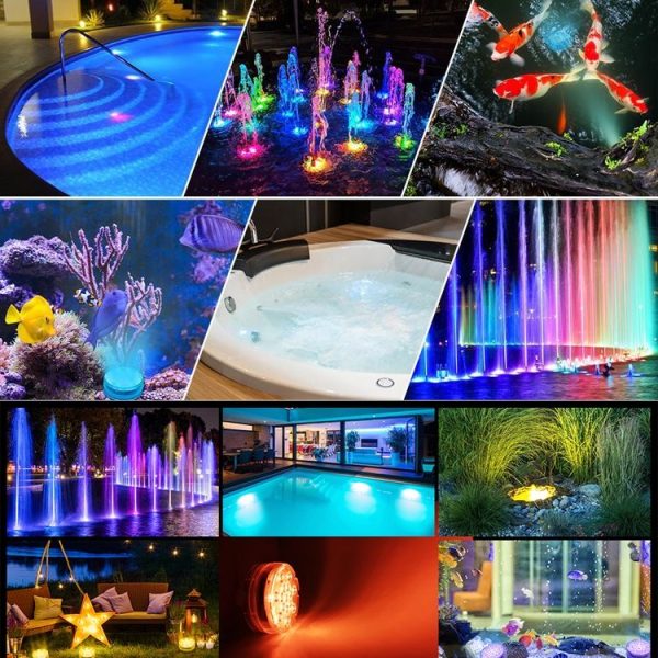 15 LEDs RF Remote Control Diving Light Magnetic Waterproof Pool Lamp, Spec: 1 PC + 1 RC (16 Colors) - Image 7