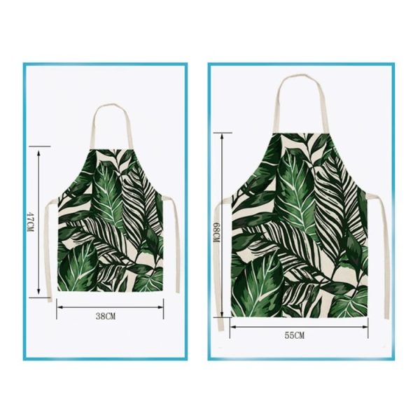 Christmas Plaid Series Cotton And Linen Apron Household Cleaning Overalls, Specification: 68 x 55cm (WQ-001333) - Image 3