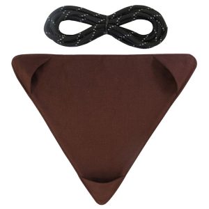Outdoor Triangle Stool Camp Waterproof Canvas Portable DIY Chair Scorpion Fishing Stool (Brown)