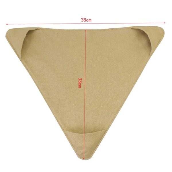 Outdoor Triangle Stool Camp Waterproof Canvas Portable DIY Chair Scorpion Fishing Stool (Brown) - Image 3
