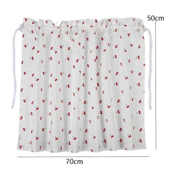 Car Curtains Cotton Car Suction Cup Sunshade Sun Protection Thermal Curtain (Blue Striped Rabbit) - Image 3