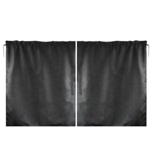 2 PCS 69 x 82cm Automobile Front And Rear Partition Curtain Business Car Air Conditioning Privacy Curtain (black)
