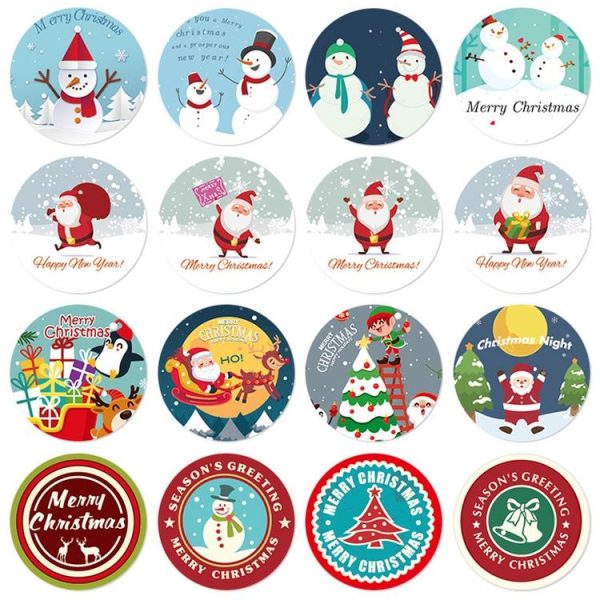 Christmas Gift Sticker Decoration Label Sealing Sticker (HA049) - Image 4