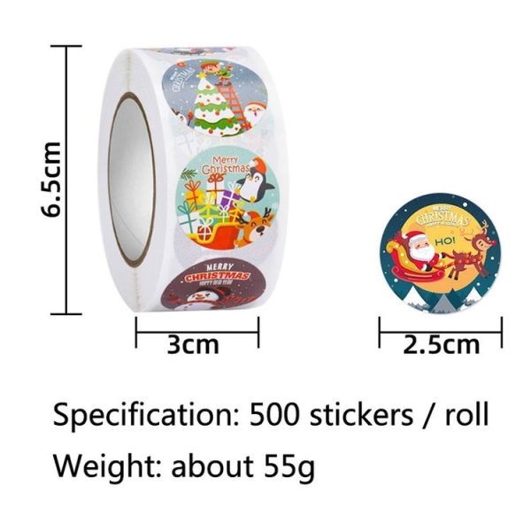 Christmas Gift Sticker Decoration Label Sealing Sticker (HA049) - Image 5