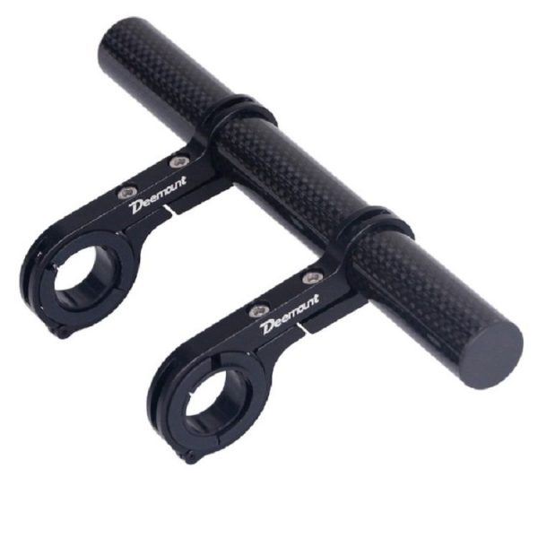 DEEMOUNT Bicycle Handlebar Extension Frame Flashlight Bracket, Specification: Black Carbon Fiber Tube - Image 6