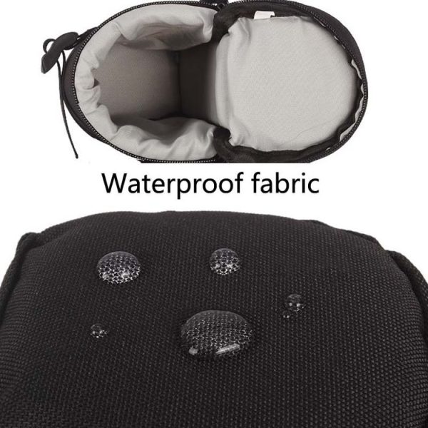 5603 Wear-Resistant Waterproof And Shockproof SLR Camera Lens Bag, Size: M (Black) - Image 5