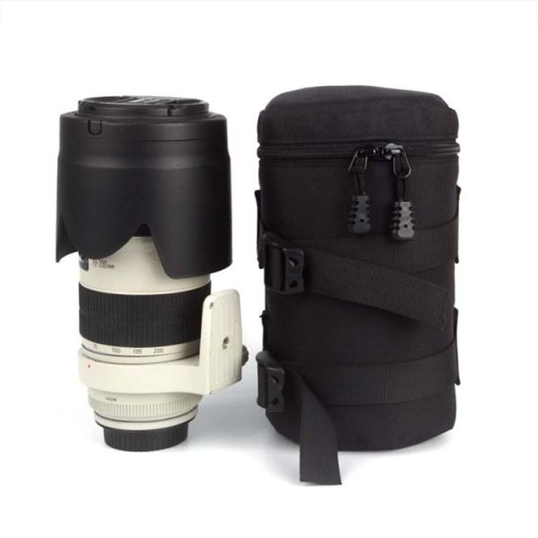 5603 Wear-Resistant Waterproof And Shockproof SLR Camera Lens Bag, Size: L (Black) - Image 6
