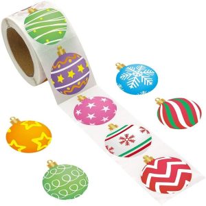 Christmas Decoration Sticker Gift Label Tape, Size: 1.5 Inch / 38mm (B)