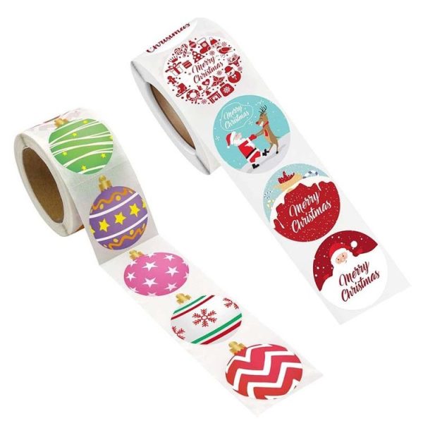 Christmas Decoration Sticker Gift Label Tape, Size: 1.5 Inch / 38mm (B) - Image 2