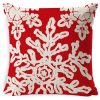 Christmas Linen Red Hug Pillowcase Without Pillow Core, Size: 45 x 45cm (SDBZ-00313)