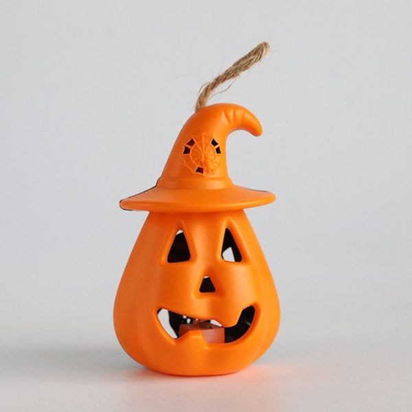 Halloween Decoration Pumpkin Lantern LED Luminous Ornaments Venue Layout Props (Orange)