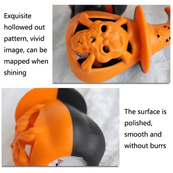 Halloween Decoration Pumpkin Lantern LED Luminous Ornaments Venue Layout Props (Orange) - Image 4