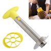 Stainless Steel Pineapple Peeler Slicers Fruit Cutter Kitchen Tools (Yellow handle)