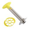 Stainless Steel Pineapple Peeler Slicers Fruit Cutter Kitchen Tools (Yellow handle) - Image 2