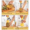 Stainless Steel Pineapple Peeler Slicers Fruit Cutter Kitchen Tools (Yellow handle) - Image 8
