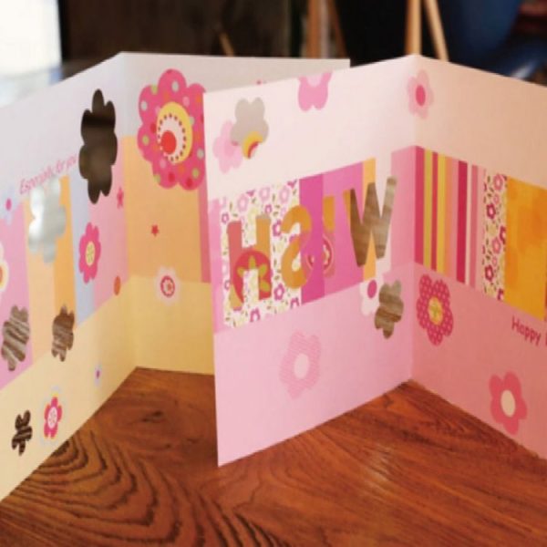 5 PCS Creative Cutout Beautiful Birthday Greeting Card (Wishes For) - Image 3