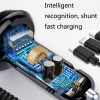 R3XK 1 In 3 Digital Display Car Charger QC3.0 Fast Charging Multifunctional Cigarette Lighter, Model: 40W (White) - Image 4