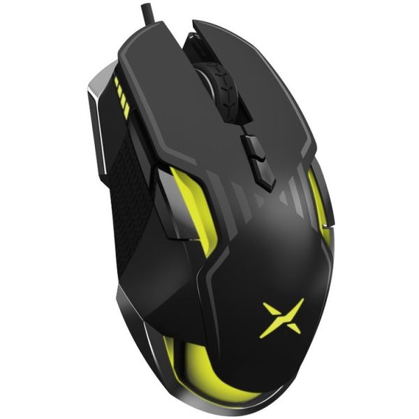 DELUX M628BU 9 Keys Ergonomic Left and Right Hand RGB Breathing Light Wired Mouse (Black) - Image 2