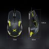 DELUX M628BU 9 Keys Ergonomic Left and Right Hand RGB Breathing Light Wired Mouse (Black) - Image 4