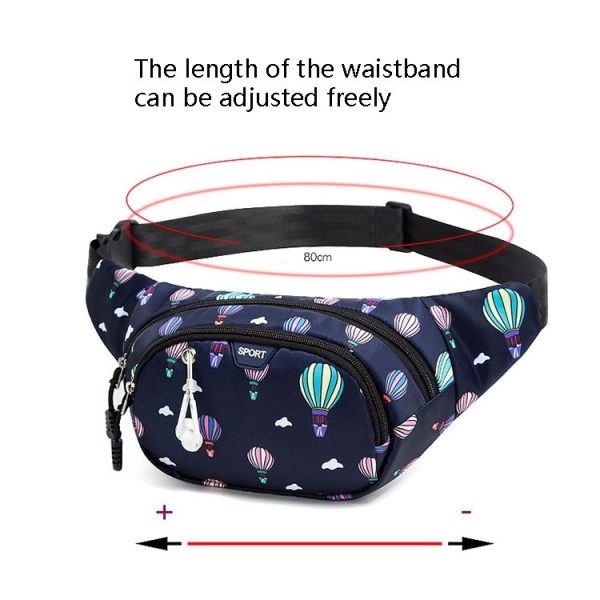 Ladies Sports Running Waist Bag Outdoor Leisure Cashier Wallet, Size: 10 inch (Brilliant Blue) - Image 4