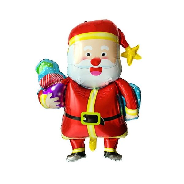 Christmas Decoration Aluminum Film Balloons, Style: Gift Santa