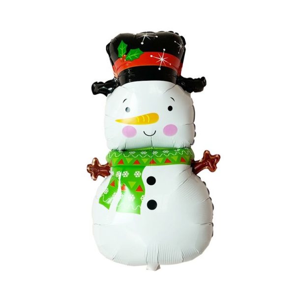 Christmas Decoration Aluminum Film Balloons, Style: Hat Snowman