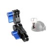 Aluminium Alloy 360 Degree Rotating Mount Adapter Adjustable Arm Connector for GoPro Hero11 Black / HERO10 Black / 9 Black / 8 Black / 7 / 6 / 5 / 5 Session / 4 Session / 4 / 3+ / 3 / 2 / 1, DJI Osmo Action and Other Action Cameras (Blue)