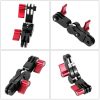 Aluminium Alloy 360 Degree Rotating Mount Adapter Adjustable Arm Connector for GoPro Hero11 Black / HERO10 Black / 9 Black / 8 Black / 7 / 6 / 5 / 5 Session / 4 Session / 4 / 3+ / 3 / 2 / 1, DJI Osmo Action and Other Action Cameras (Blue) - Image 6