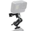 Type B Magic Arm Dual BallHead Cold Shoe 1 / 4 Inch Mount Adapter for GoPro Hero11 Black / HERO10 Black / 9 Black / 8 Black / 7 / 6 / 5 / 5 Session / 4 Session / 4 / 3+ / 3 / 2 / 1, DJI Osmo Action and Other Action Cameras