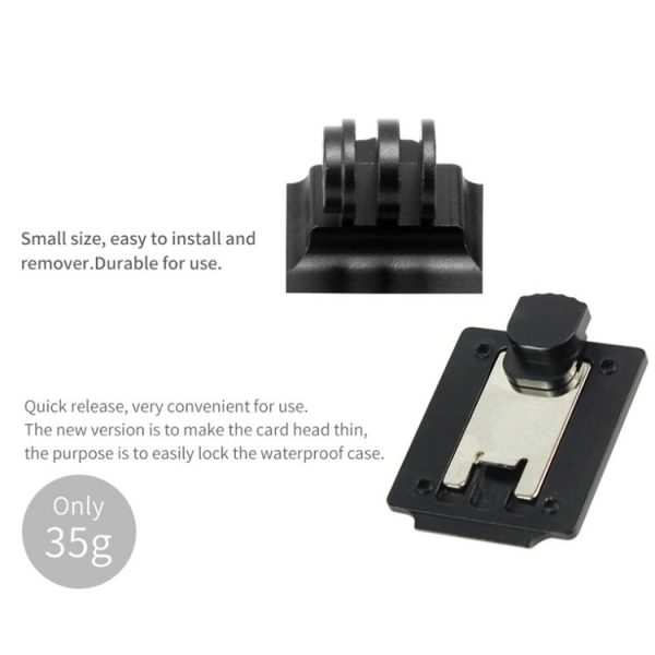 Classic Version Helmet Base Adapter Fixed Mount Hunting CS NVG Bracket for GoPro Hero11 Black / HERO10 Black / 9 Black / 8 Black / 7 / 6 / 5 / 5 Session / 4 Session / 4 / 3+ / 3 / 2 / 1, DJI Osmo Action and Other Action Cameras - Image 5