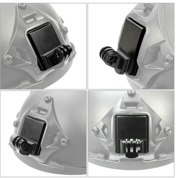 Classic Version Helmet Base Adapter Fixed Mount Hunting CS NVG Bracket for GoPro Hero11 Black / HERO10 Black / 9 Black / 8 Black / 7 / 6 / 5 / 5 Session / 4 Session / 4 / 3+ / 3 / 2 / 1, DJI Osmo Action and Other Action Cameras - Image 6