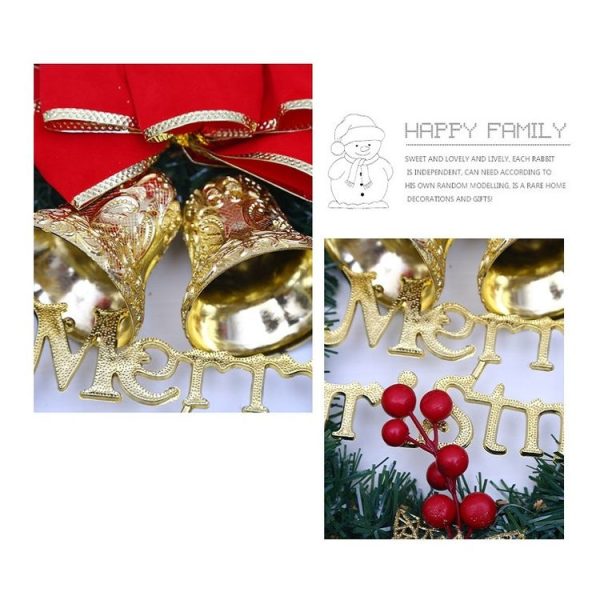 Christmas Decoration Wreath Garland Rattan Door Hanging, Specification: Lemon - Image 6