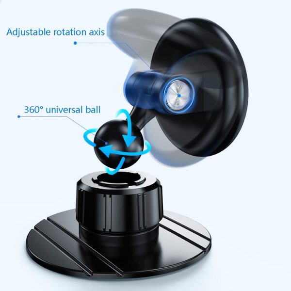 Oatsbasf 03535 Magnetic Car Bracket 360 Degree Free Adjustment CellPhone Bracket (Black) - Image 5