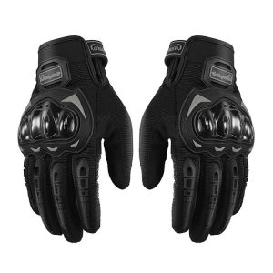 Riding Tribe MCS-17 Motorcycle Gloves Touch Screen Outdoor Riding Gloves, Size: M (Black)