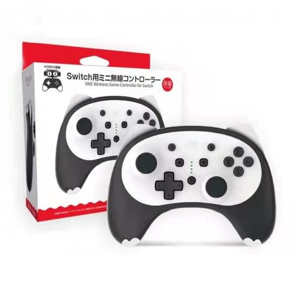 IINE Voice Wake-Up Bluetooth Handle Wireless Cat Shape Handle For Nintendo Switch (Black White)
