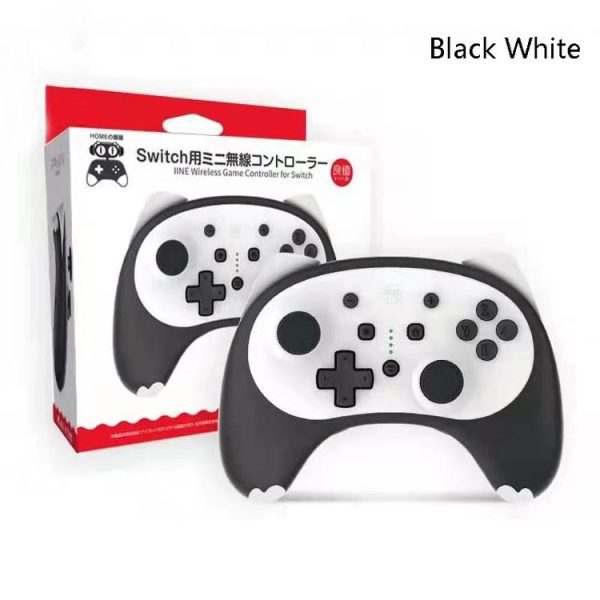 IINE Voice Wake-Up Bluetooth Handle Wireless Cat Shape Handle For Nintendo Switch (Black White) - Image 2