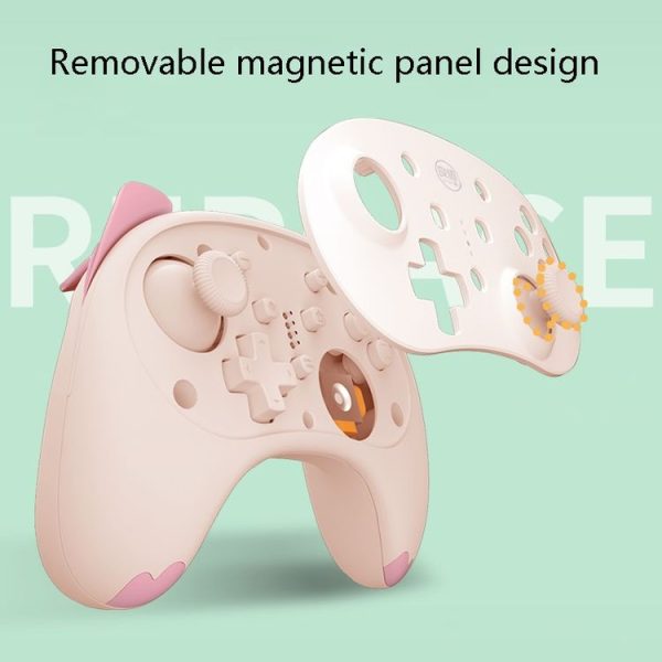IINE Voice Wake-Up Bluetooth Handle Wireless Cat Shape Handle For Nintendo Switch (Black White) - Image 4
