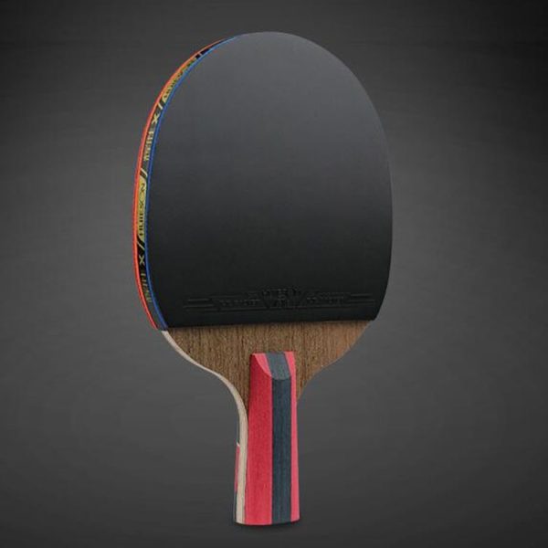 HUIESON HS-LX Six Star 5-Layer Chicken Wing Tip + 2 Layer Carbon Double Side Continuous Table Tennis Single Racket (Pen Hold Grip Racket) - Image 2