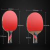 HUIESON HS-LX Six Star 5-Layer Chicken Wing Tip + 2 Layer Carbon Double Side Continuous Table Tennis Single Racket (Pen Hold Grip Racket) - Image 3